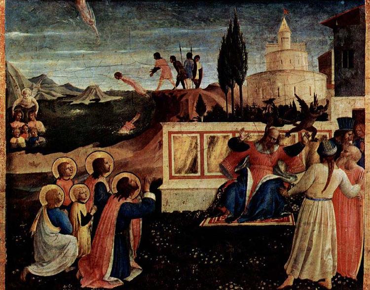 Fra Angelico Martyrium der Heiligen Kosmas und Damian, Wundersame Erettung vor dem Tod durch Ertrinken Sweden oil painting art